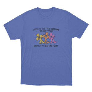 Taco Hemingway 2026 Tour Mascots Unisex T Shirt Blue