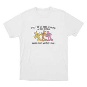 Taco Hemingway 2026 Tour Mascots Unisex T Shirt White