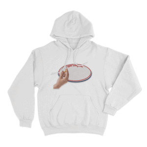 Trojkat Warszawski Sign Unisex Hoodie White